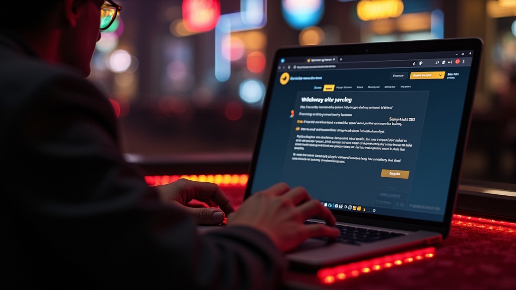 Richiesta di prelievo in sospeso su una schermata di casinò digitale